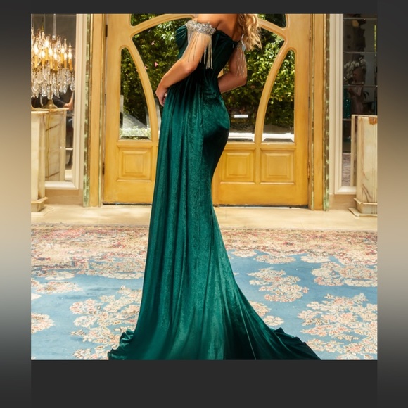 Shimmering Crystal Enchantment: Portia and Scarlett's Captivating Gown main image 1
